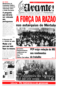 Capa do jornal Avante!