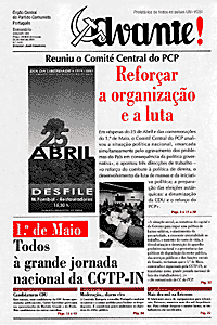 «Avante!» nº 1430 - 25.4.2001
