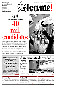 «Avante!» nº 1460 - 22.11.2001